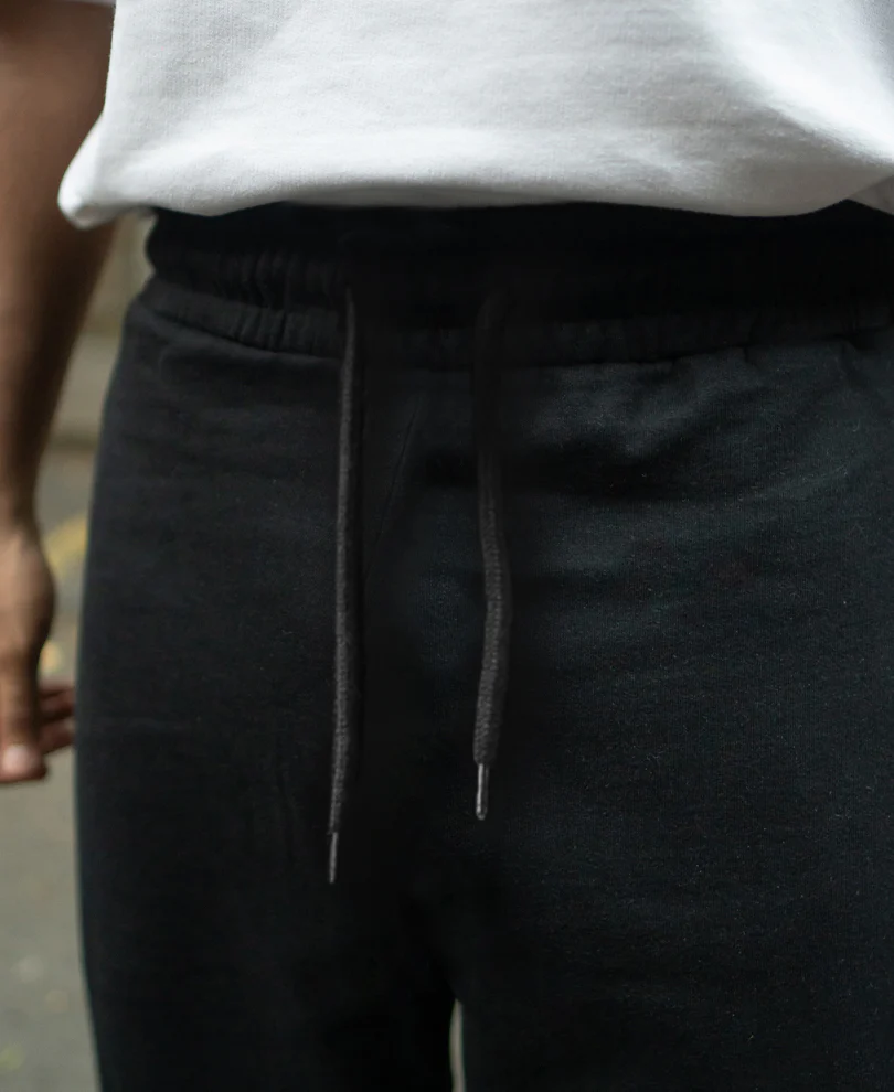 Basic Black Baggy Fit Trackpant 100% Cotton - Image 5