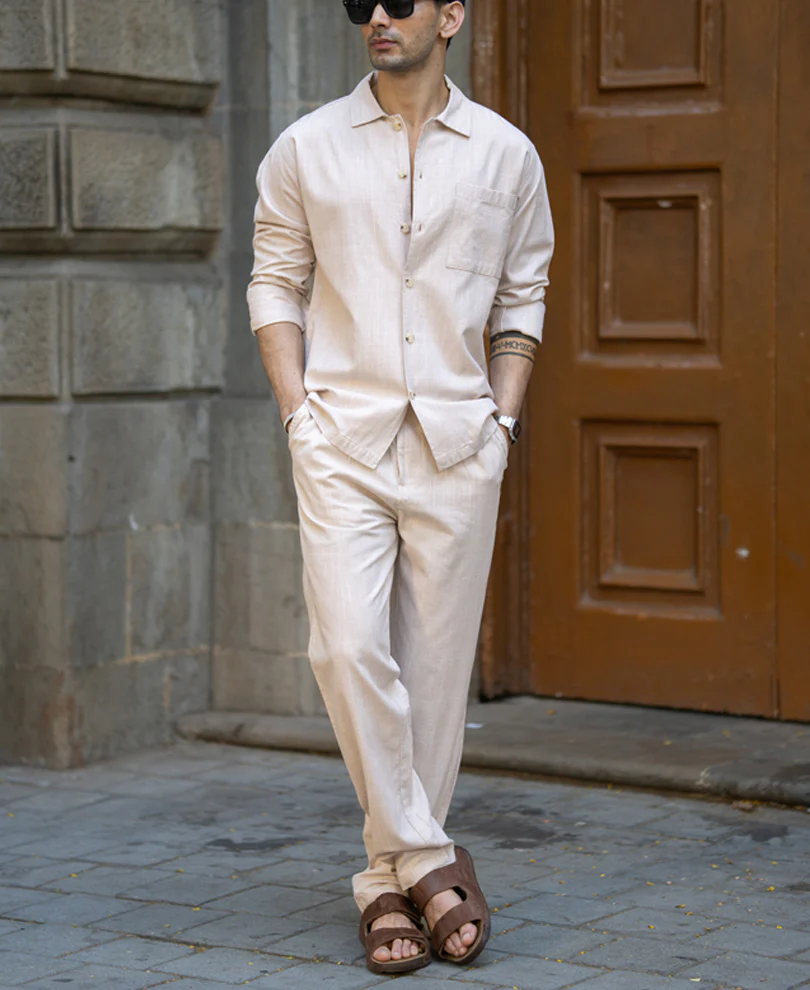 Beige Linen Lightweight Co-Ord Set - Image 8