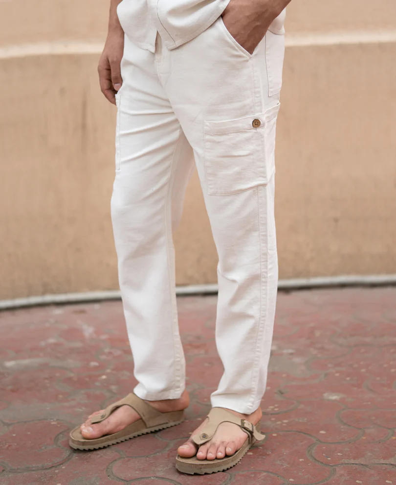 Beige Linen Structured Co-Ord Set - Image 5