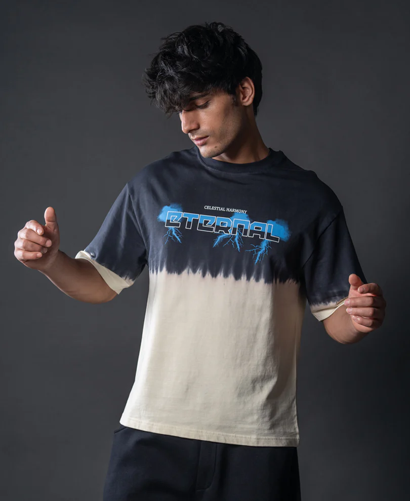 Black Bleached Graphic T-Shirt 100% Cotton - Image 2