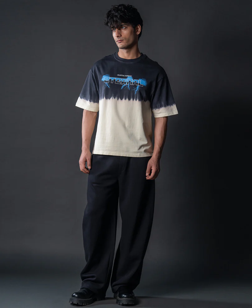 Black Bleached Graphic T-Shirt 100% Cotton - Image 5