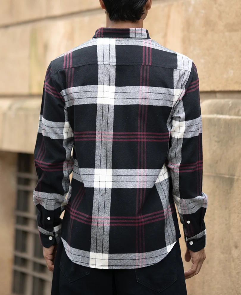Black Checks Button Down Shirt - Image 5