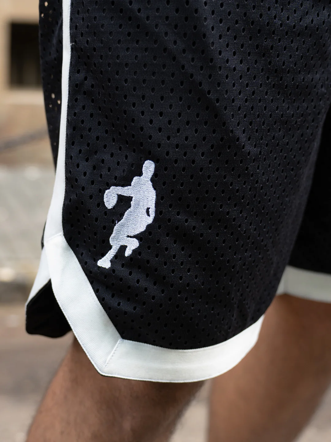 Black Mesh Basketball Short - Image 3