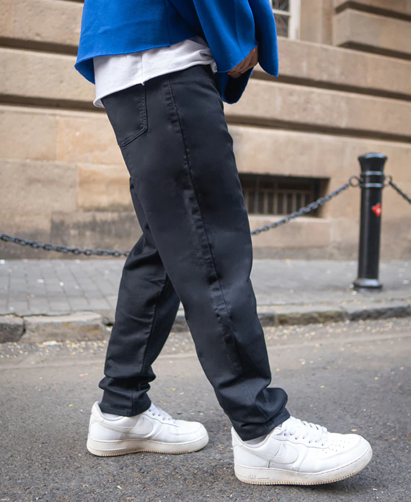 Black Regular Fit Stretchable Jeans 100% Cotton - Image 3