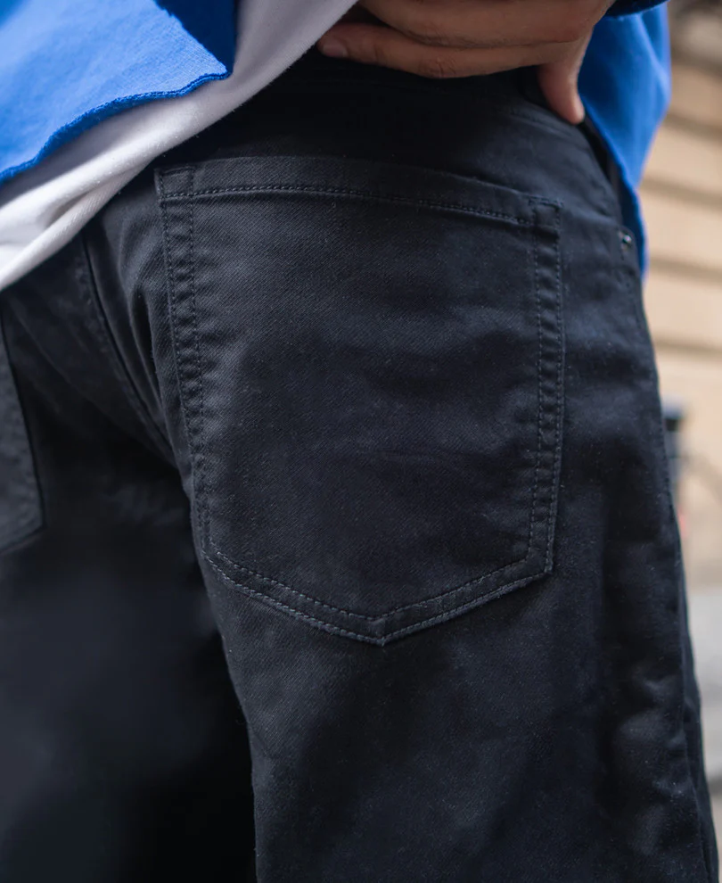 Black Regular Fit Stretchable Jeans 100% Cotton - Image 5