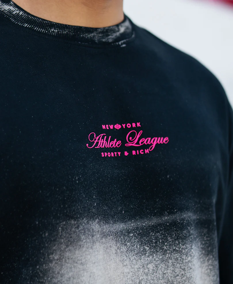 Black Sprayed Graphic T-Shirt 100% Cotton - Image 3