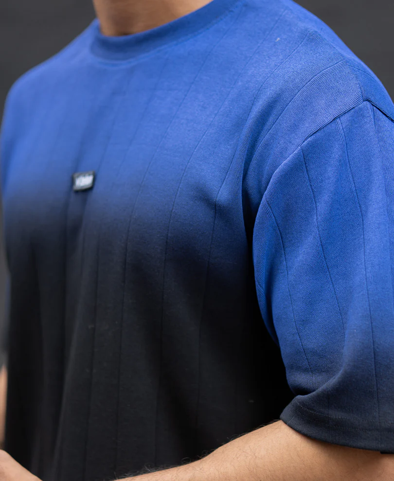 Black Sprayed Structure T-Shirt 100% Cotton - Image 4