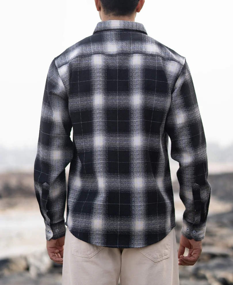 Black Structured Button Down Shirt - Image 6