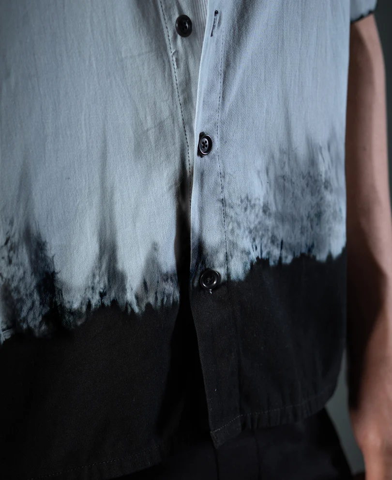 Black Tie-Dye Boxy Shirt 100% Cotton - Image 5