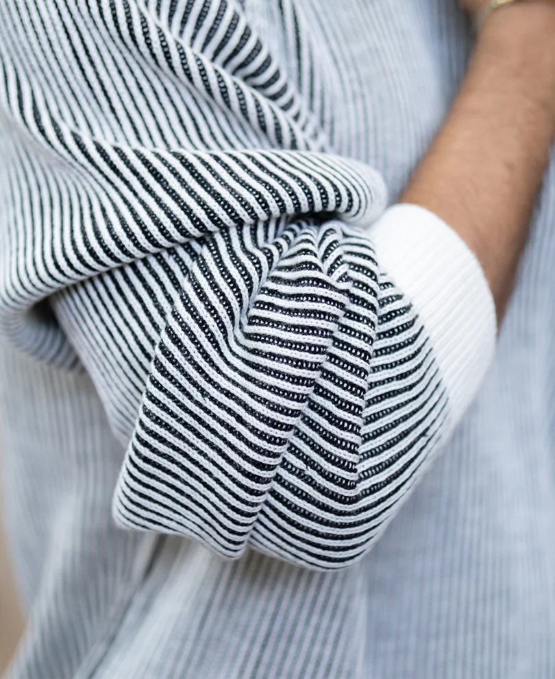 Black And White Striped T-Shirt - Image 3