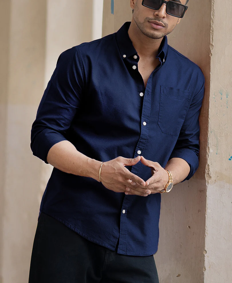 Ferozi Oxford Shirt 100% Cotton - Image 3