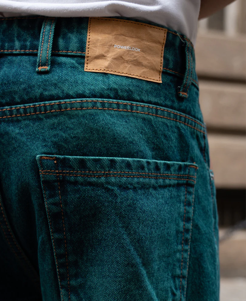 Blue Tinted Baggy Fit Jeans 100% Cotton - Image 5