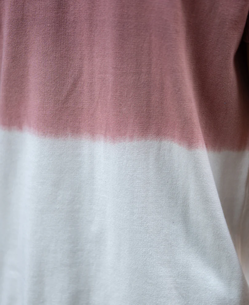 Brick Ombre Knit Polo T-Shirt 100% Cotton - Image 4