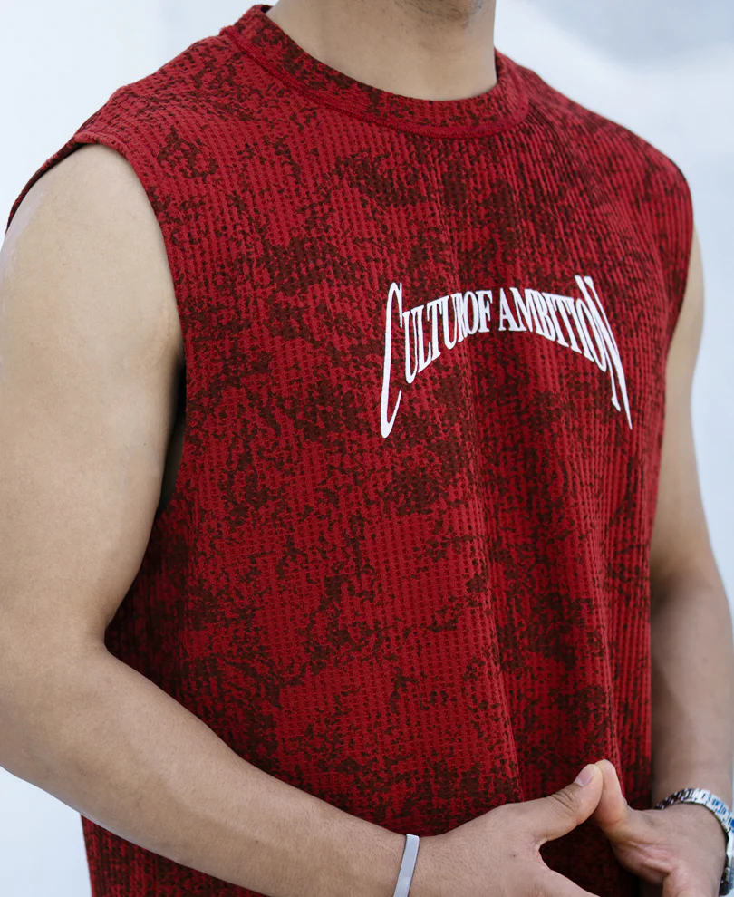 Brick Printed Drop Shoulder Sando - Image 4