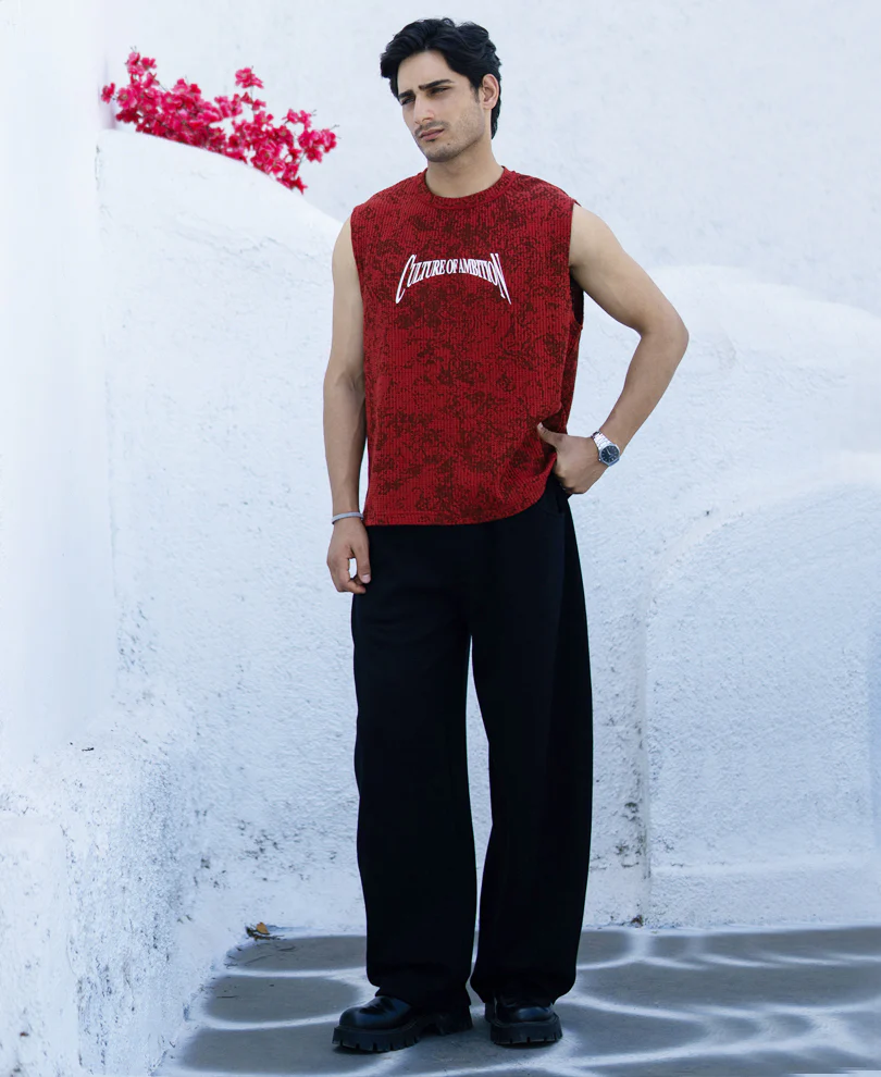 Brick Printed Drop Shoulder Sando - Image 6