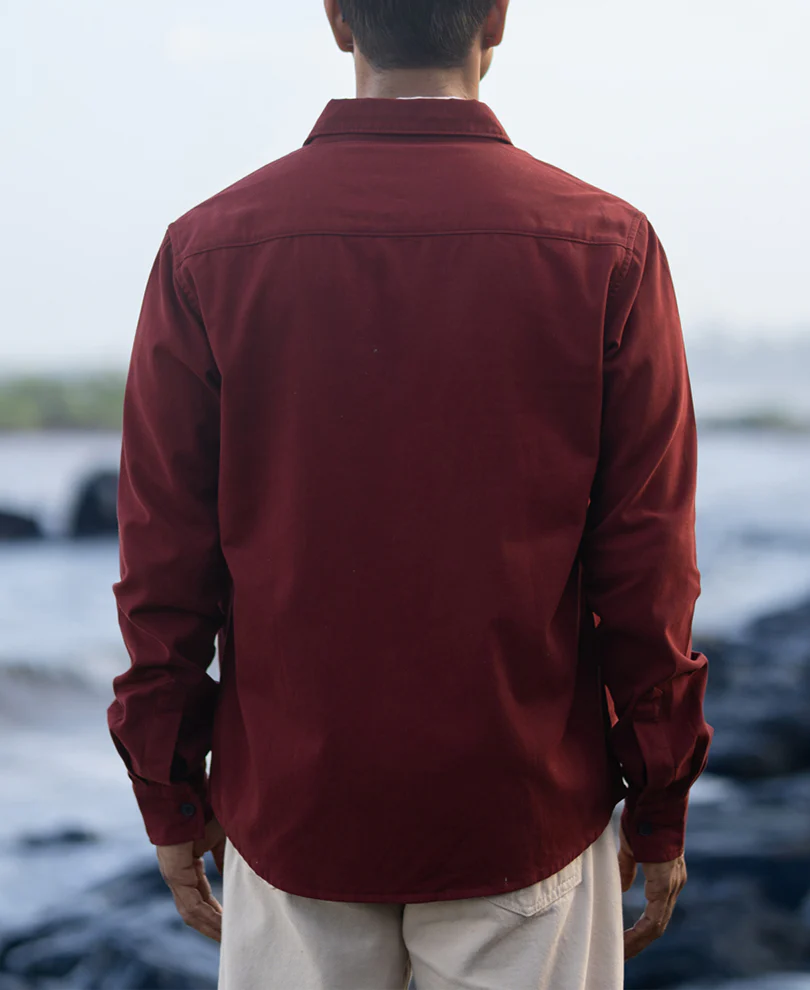 Brick Structure Cargo Overshirt 100% Cotton - Image 5