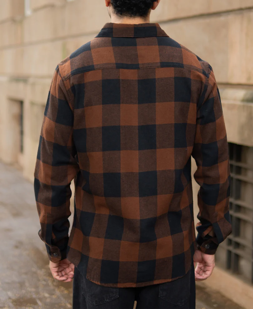 Brown And Black Checks Shirt - Image 5