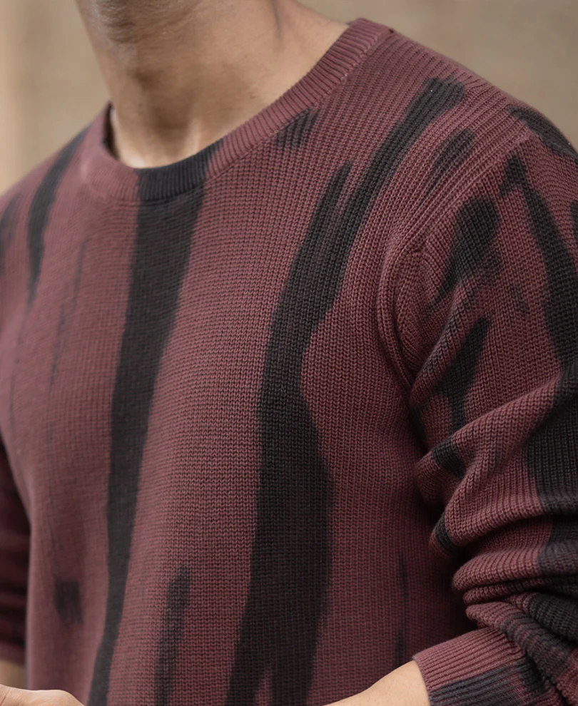 Brown Flat Knit T-Shirt 100% Cotton - Image 3