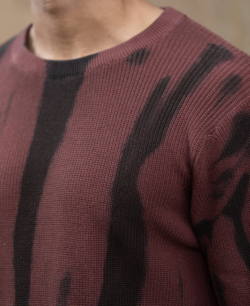 Brown Flat Knit T-Shirt 100% Cotton - Image 4