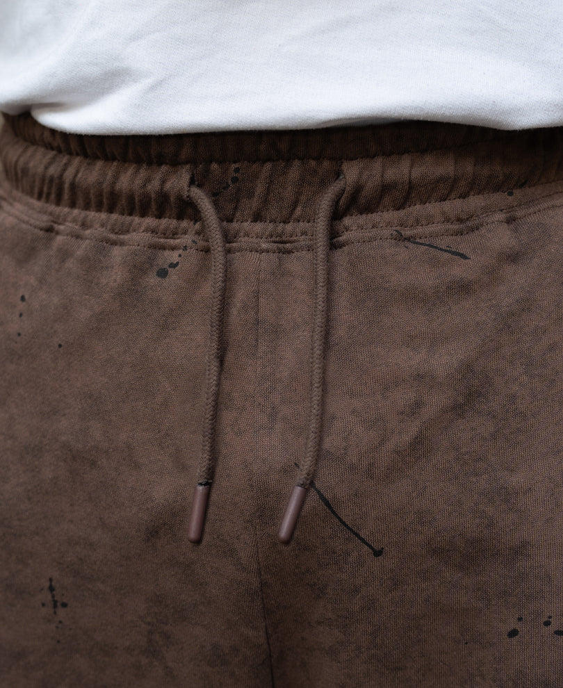 Brown Printed Baggy Fit Trackpant - Image 4