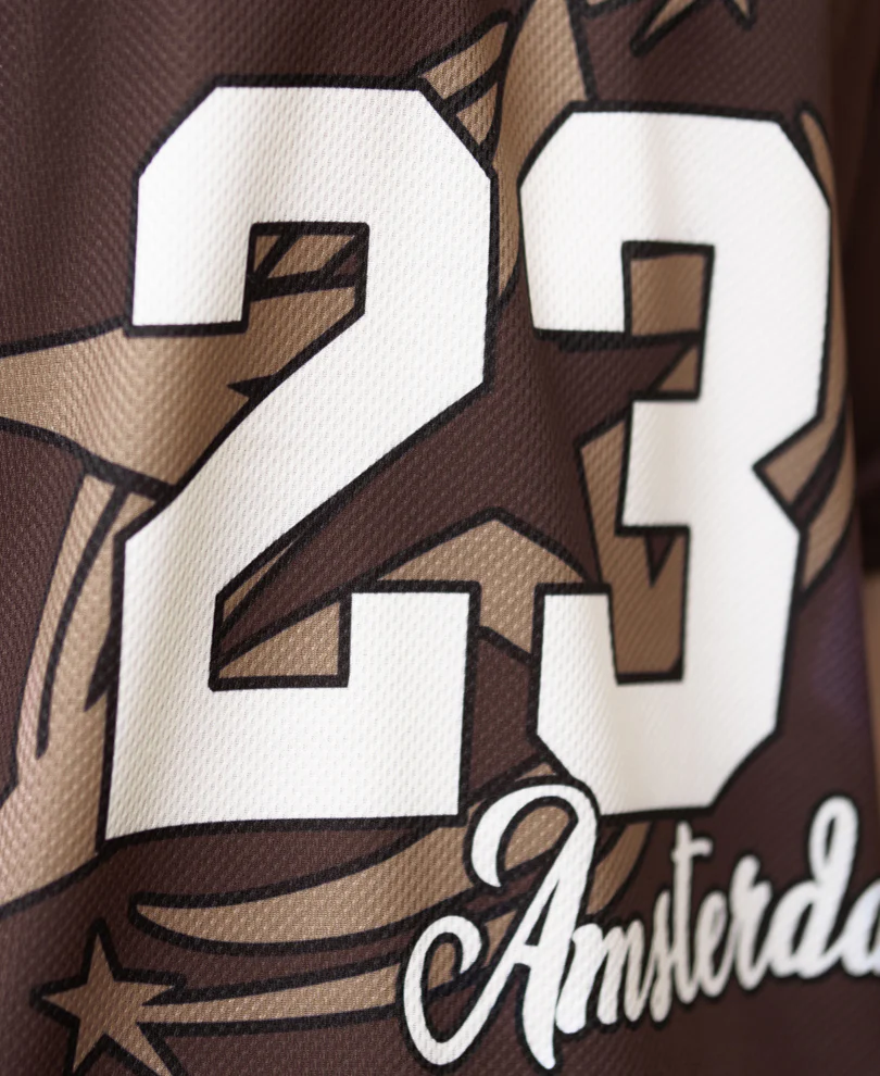 Brown Printed Jersey T-Shirt - Image 3