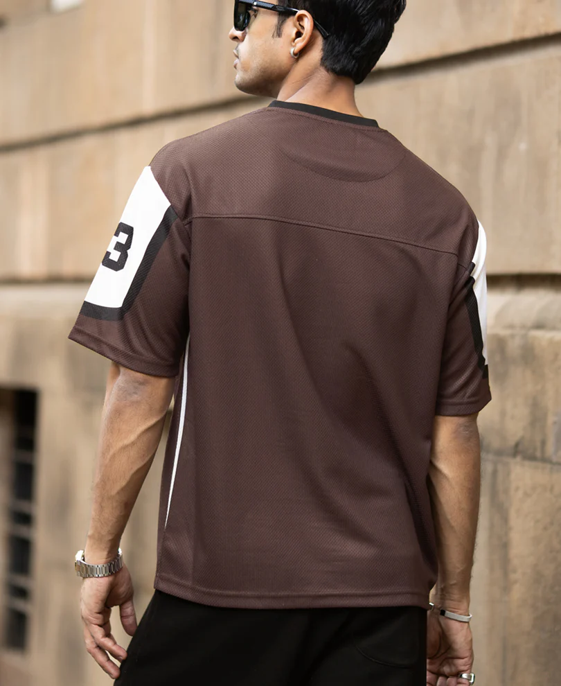 Brown Printed Jersey T-Shirt - Image 6