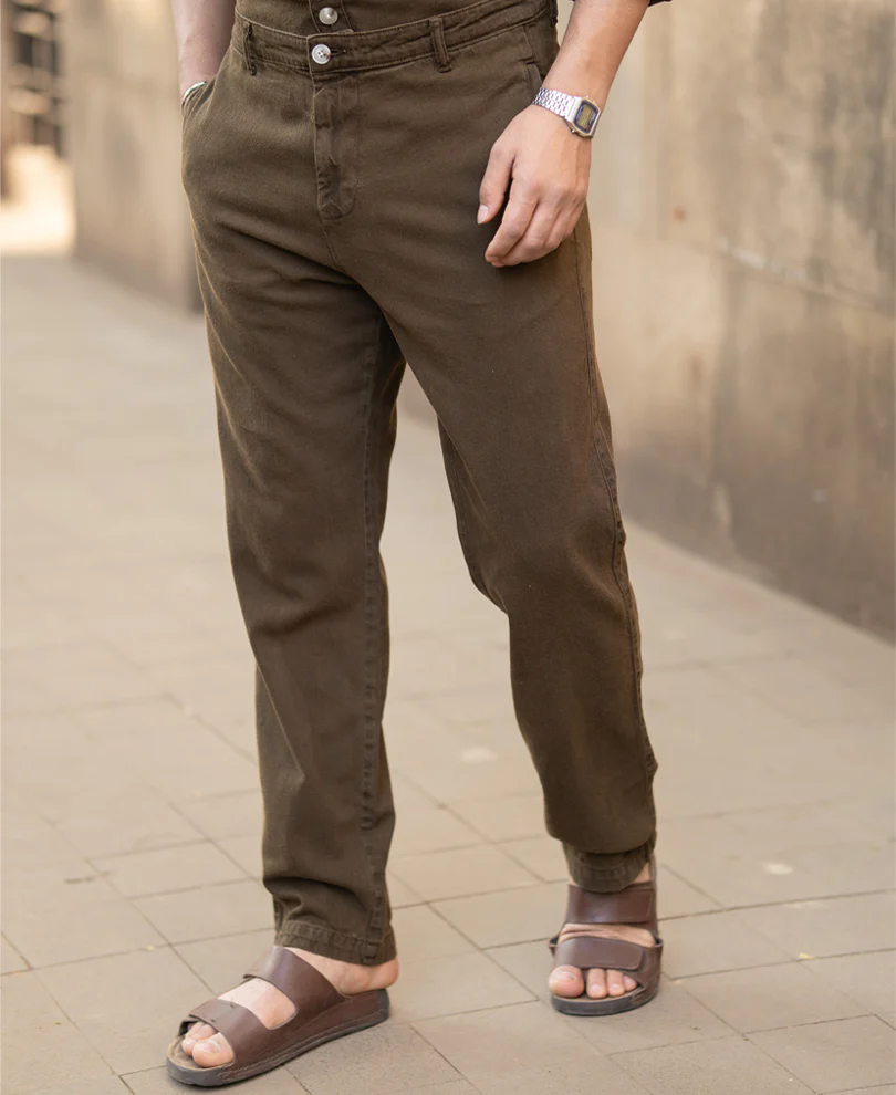 Brown Structured Co-ord Set 100% Cotton - Image 5