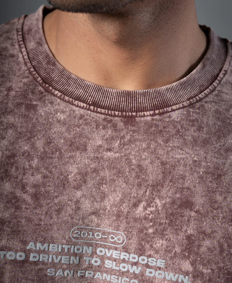 Brown Washed Graphic T-Shirt 100% Cotton - Image 4