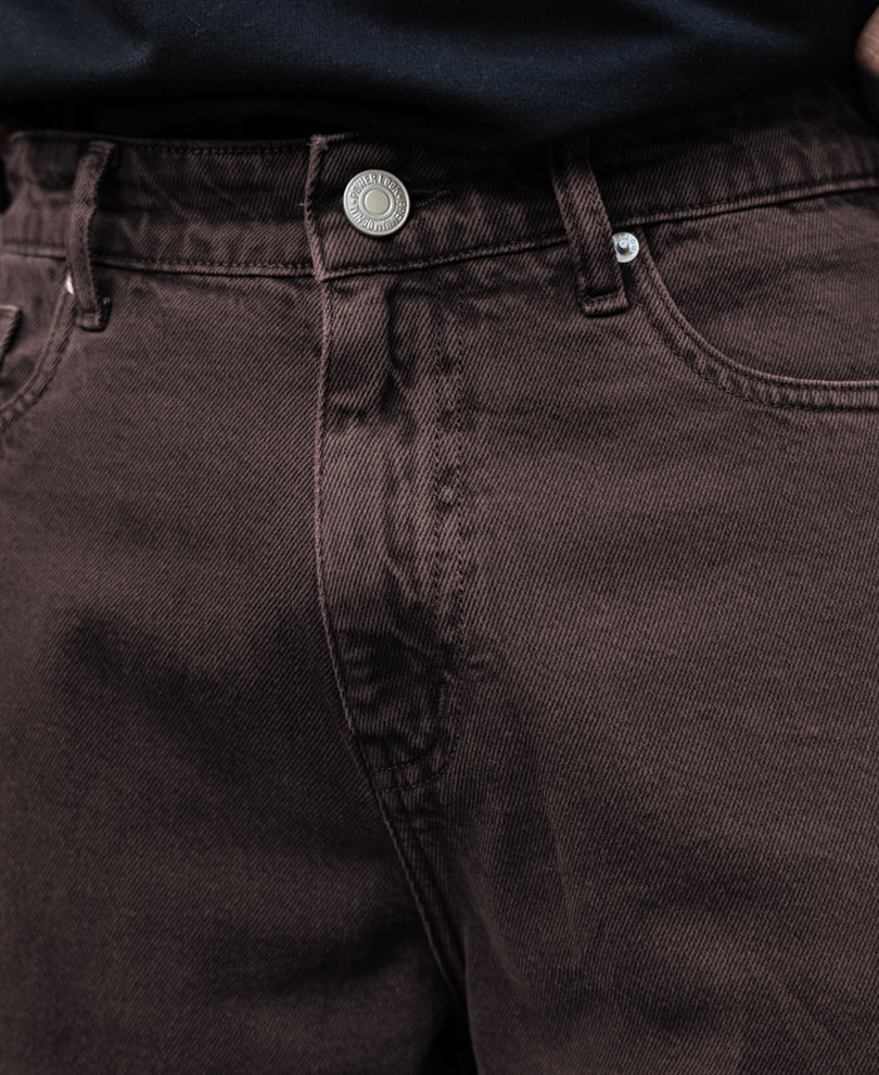 Charcoal Washed Baggy Jeans 100% Cotton - Image 5