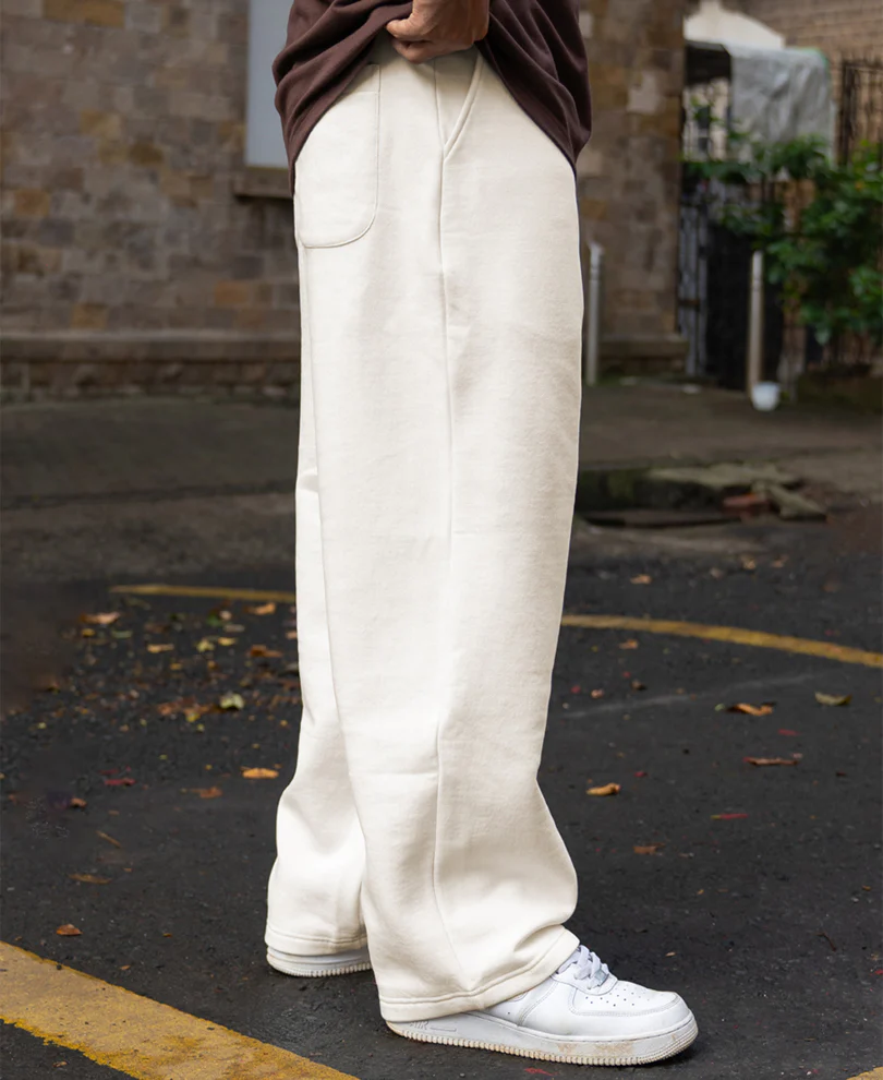 Cream Baggy Trackpant - Image 3