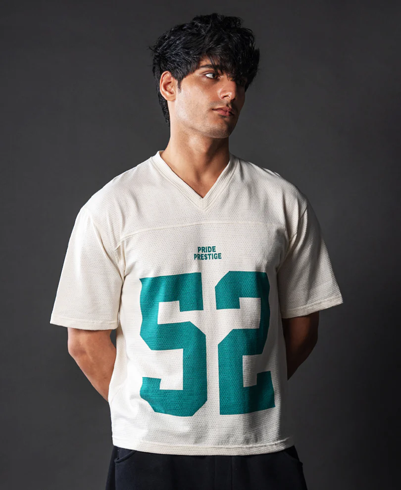 Cream Cotton Jersey T-Shirt - Image 2