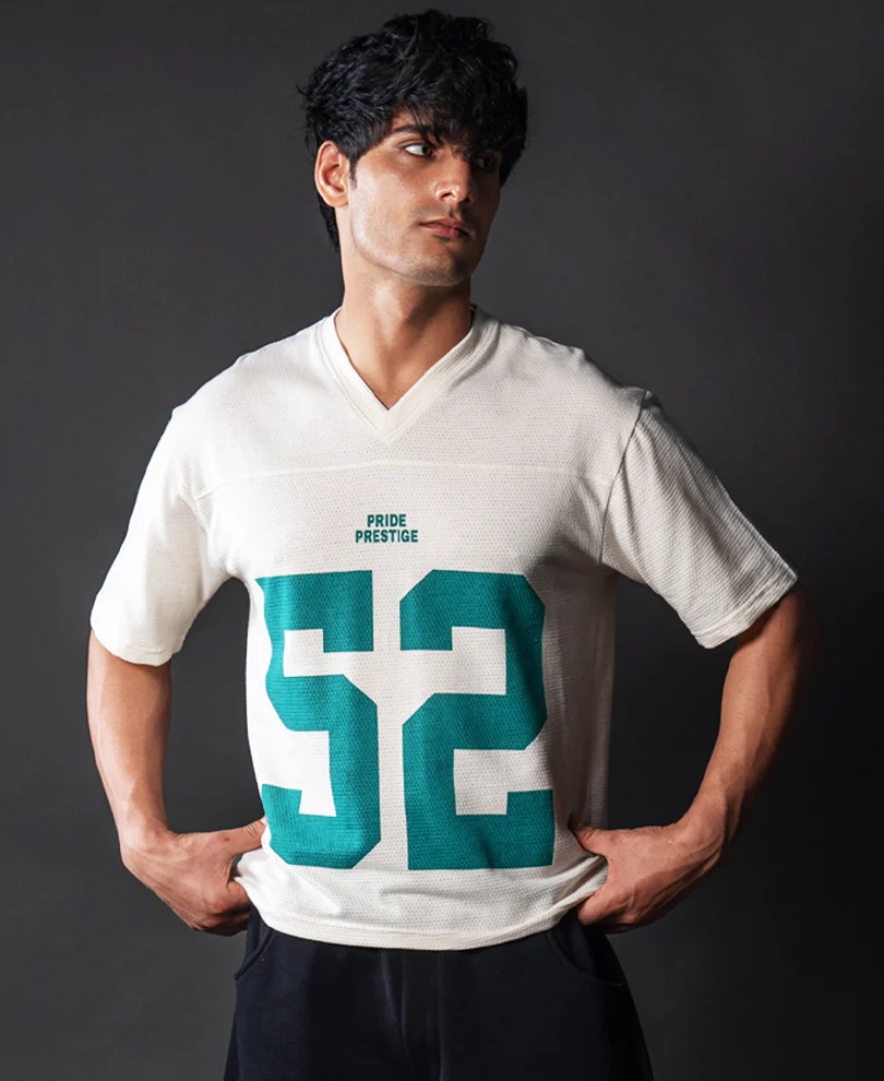 Cream Cotton Jersey T-Shirt - Image 3