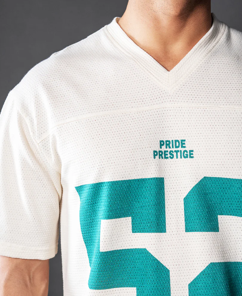 Cream Cotton Jersey T-Shirt - Image 4