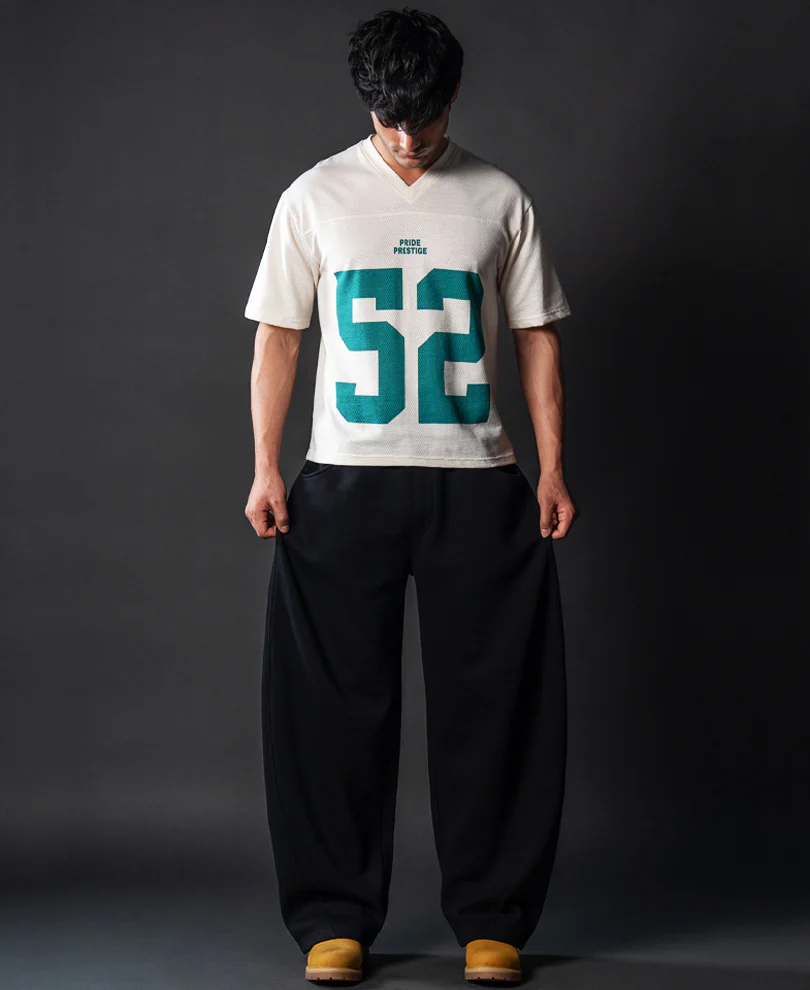 Cream Cotton Jersey T-Shirt - Image 7