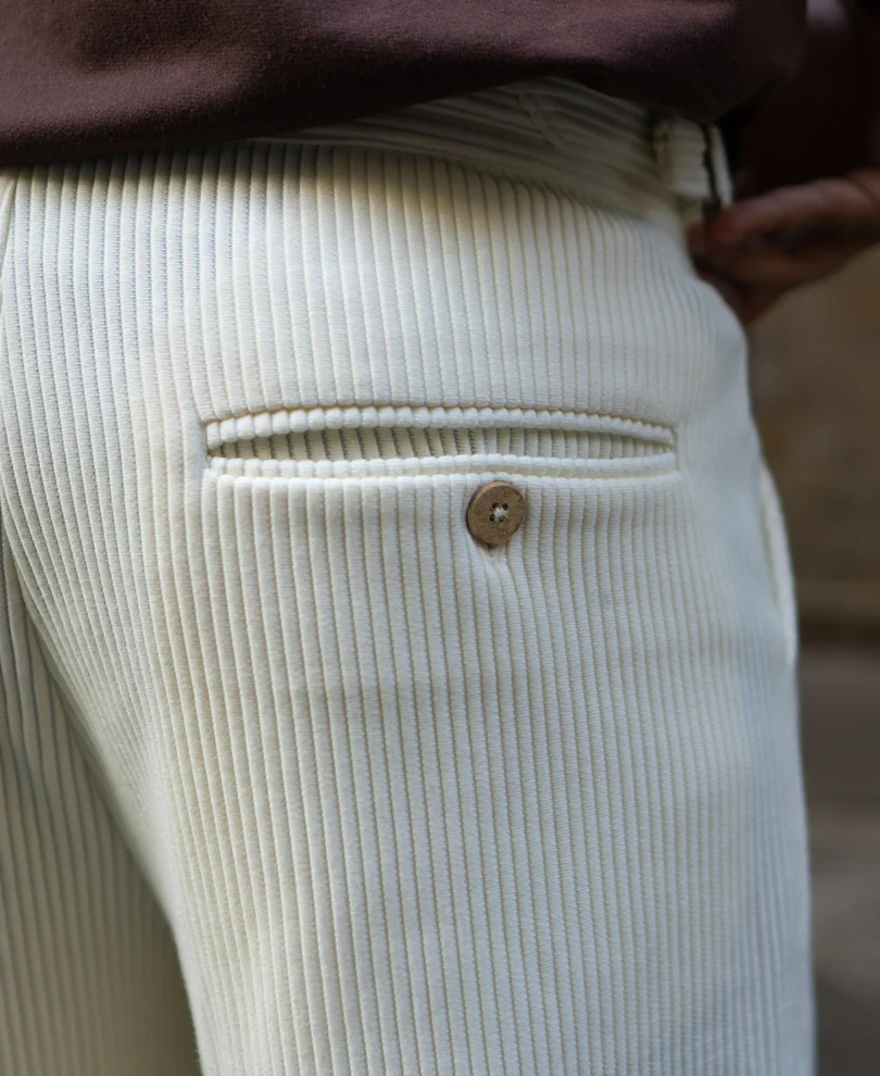 Cream Knit Gurkha Pant - Image 5