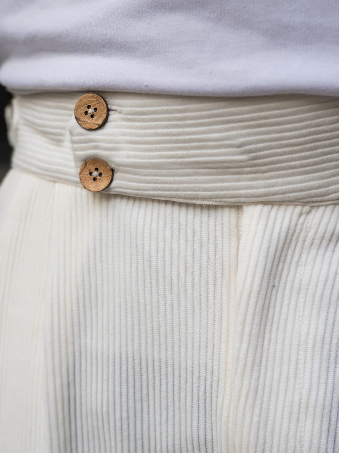 Cream Knitted Gurkha Pant - Image 6