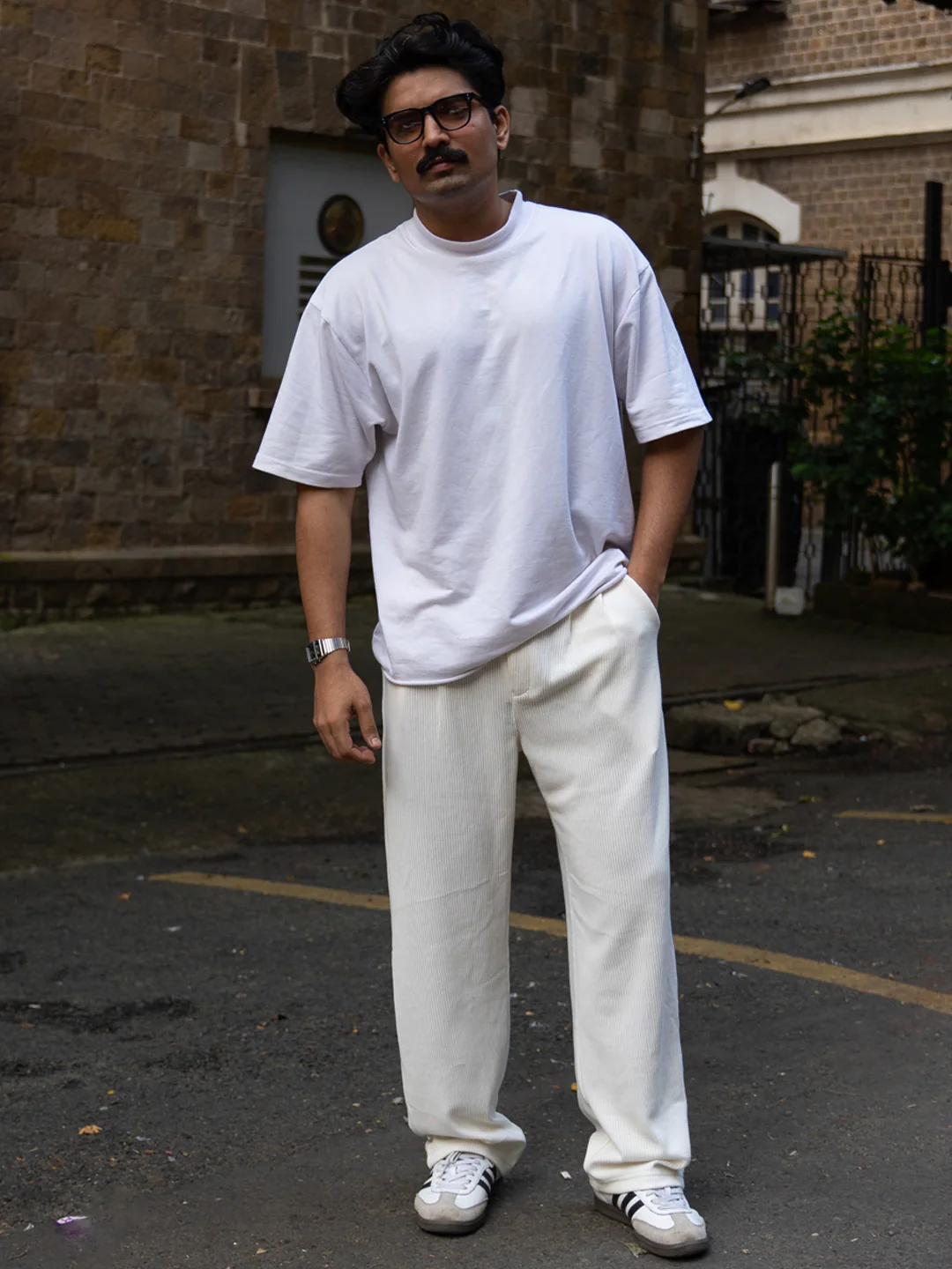 Cream Knitted Gurkha Pant - Image 7