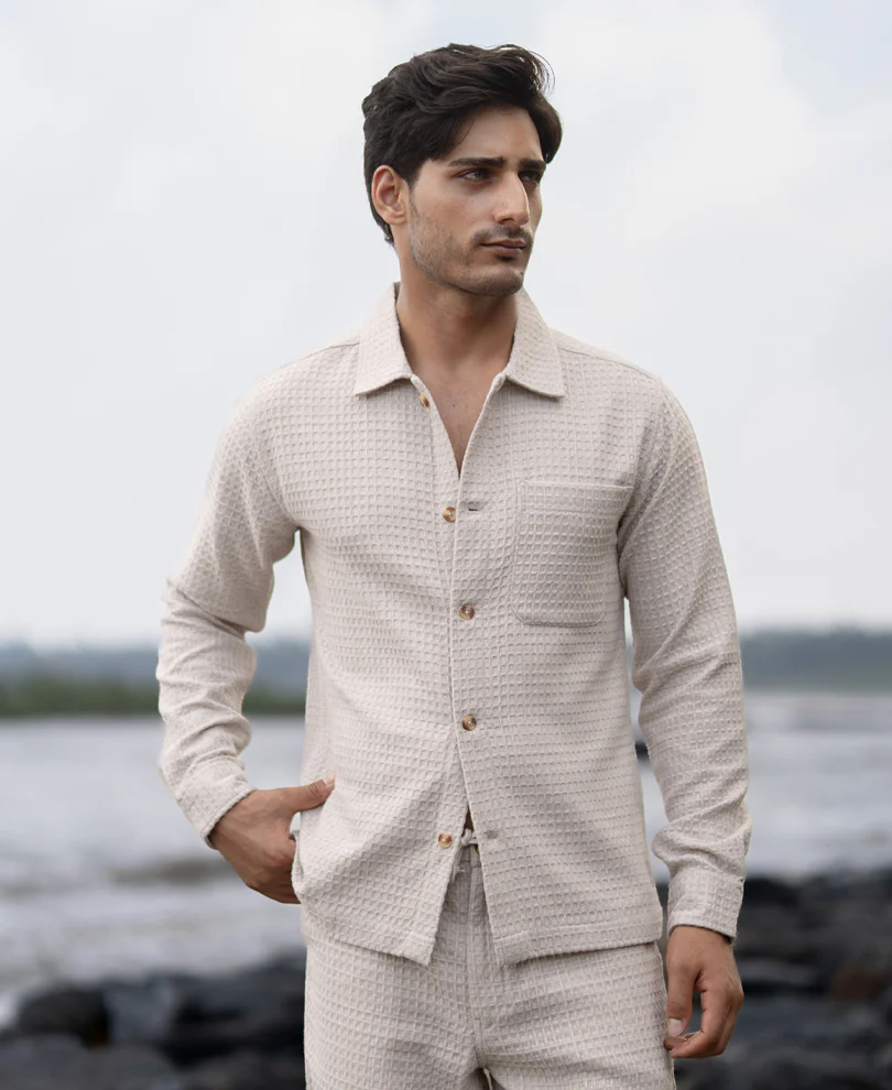 Cream Structured Co-ord Set - Image 5