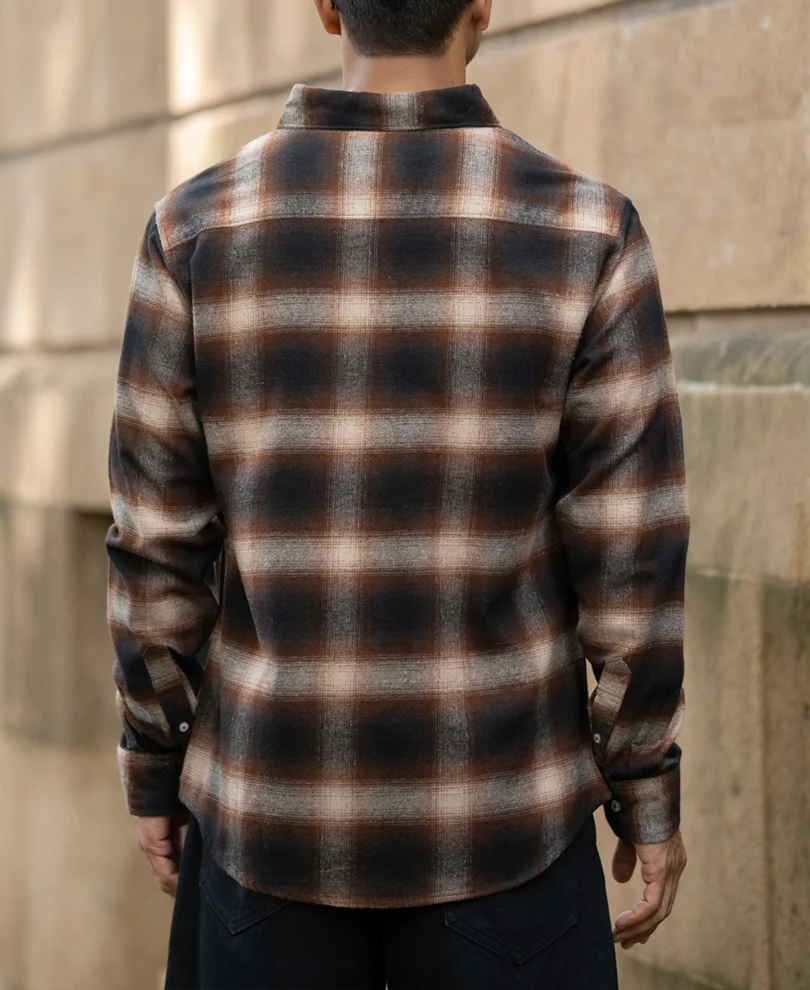 Dark Brown Checks Shirt - Image 6