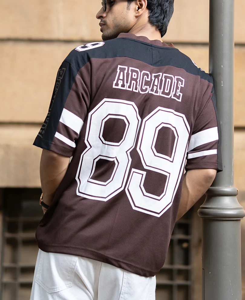 Dark Brown Rugby T-Shirt - Image 2
