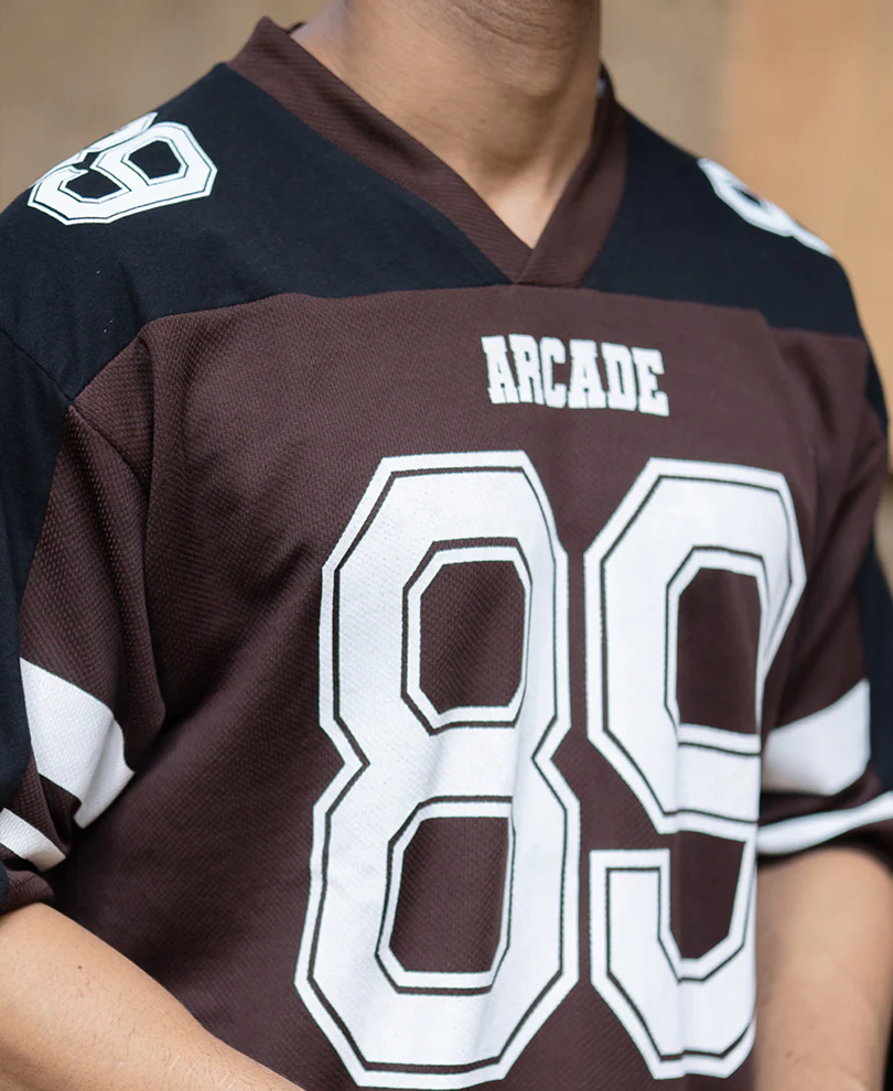Dark Brown Rugby T-Shirt - Image 3