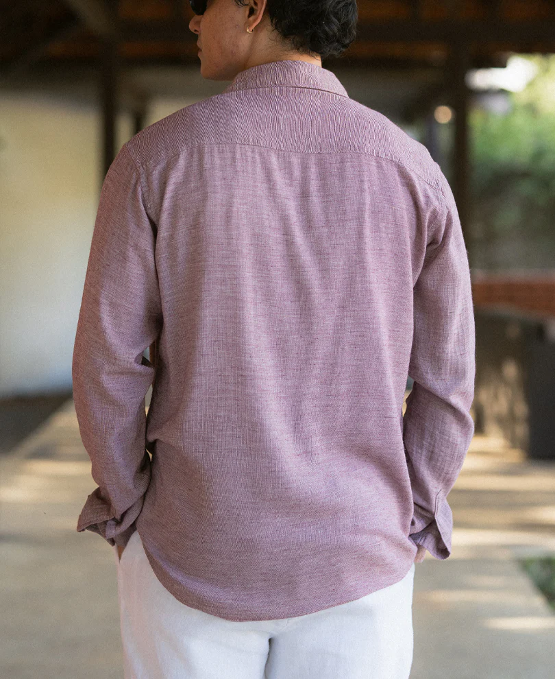 Dark Onion Linen Blend Shirt - Image 5