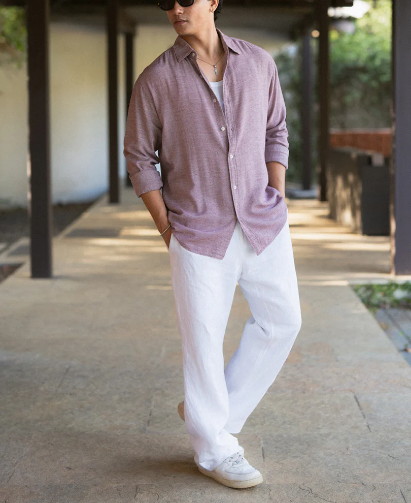 Dark Onion Linen Blend Shirt - Image 6