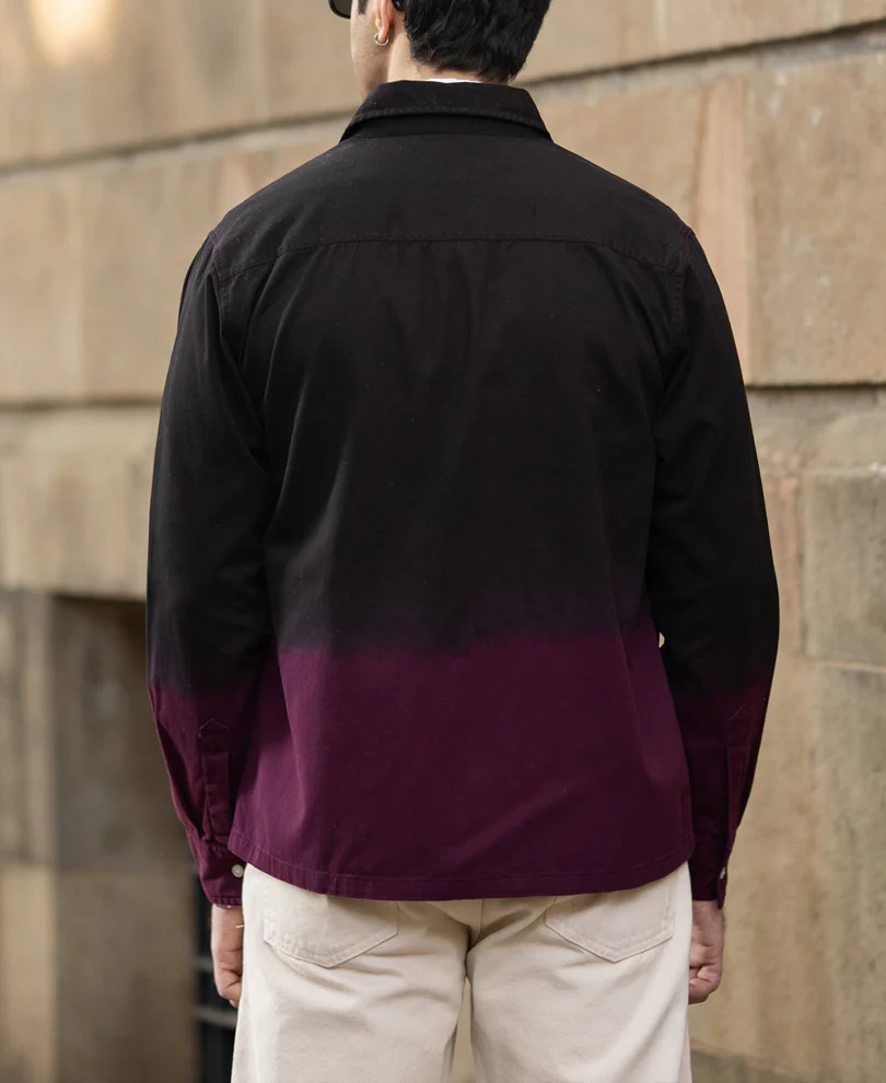 Dark Onion Ombre Cargo Shirt 100% Cotton - Image 5