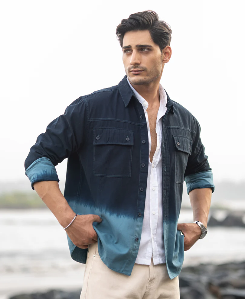 Dark Sky Structured Cargo Overshirt 100% Cotton - Image 2