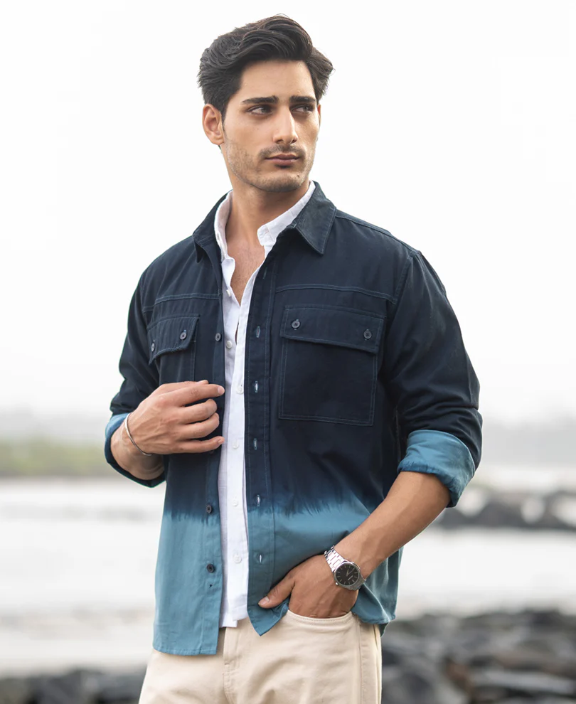 Dark Sky Structured Cargo Overshirt 100% Cotton - Image 3