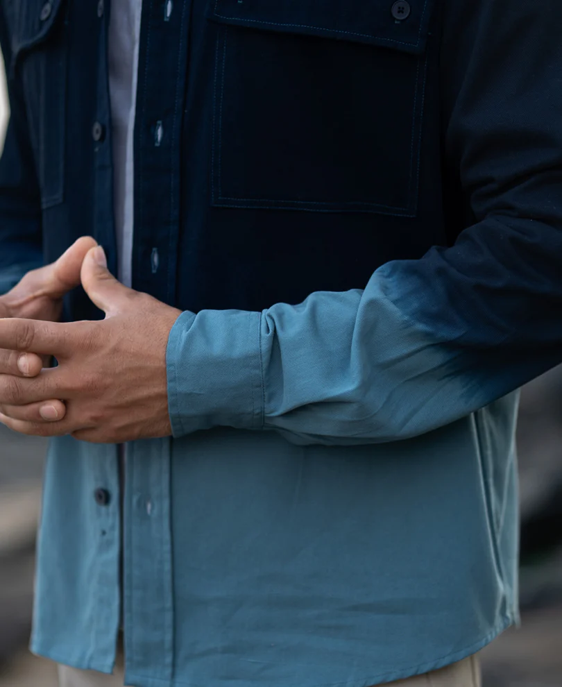 Dark Sky Structured Cargo Overshirt 100% Cotton - Image 4