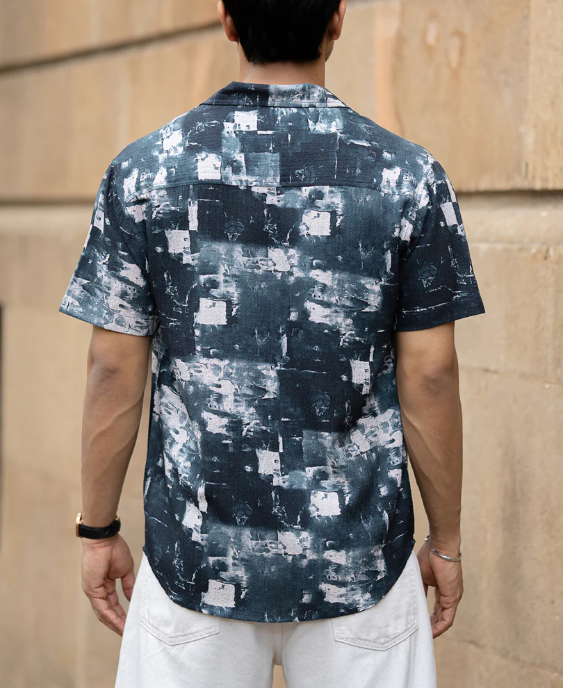 Deep Forest Abstract Printed Shirt - Image 5