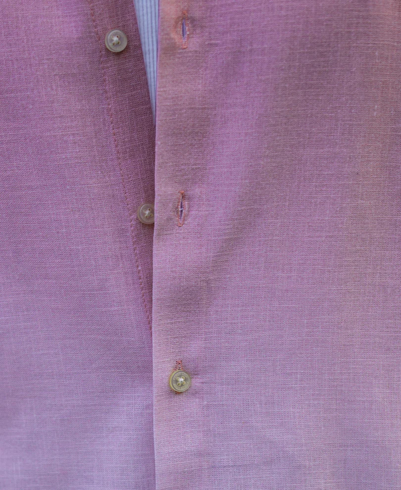 Dusty Pink Lightweight Ombre Shirt 100% Cotton - Image 5
