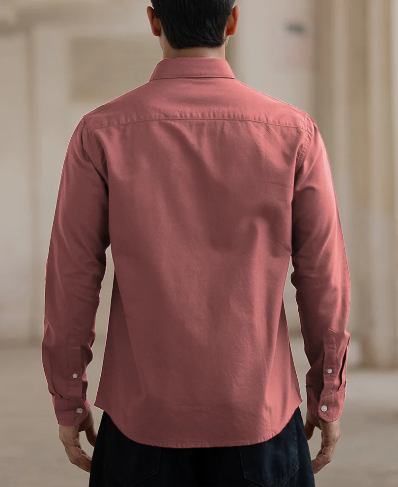 Dusty Rose Lightweight Shirt 100% Cotton - Image 5